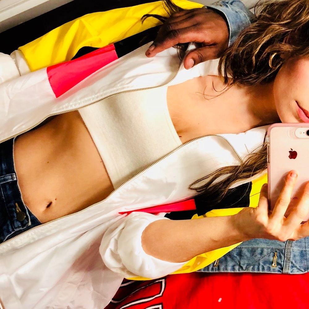 Retro-inspired wind breaker jacket (light)